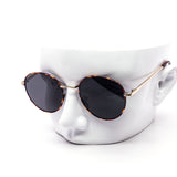 12 Pack: Retro Tortoise Round Metal Wholesale Sunglasses