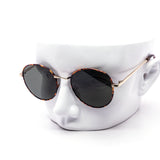 12 Pack: Retro Tortoise Round Metal Wholesale Sunglasses