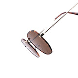 12 Pack: Retro Squared Round Tortoise Metal Wholesale Sunglasses