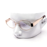 12 Pack: Minimal Oval Metal Blue Light Filtering Wholesale Eyeglasses