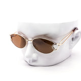 12 Pack: Luxe Ribbon Accent Oval Wholesale Sunglasses