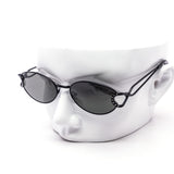 12 Pack: Luxe Ribbon Accent Oval Wholesale Sunglasses