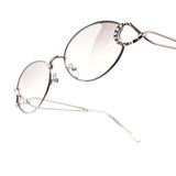 12 Pack: Luxe Ribbon Accent Oval Wholesale Sunglasses