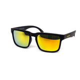 12 Pack: Kush All-black Matte Burnt Mirror Wholesale Sunglasses