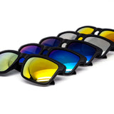 12 Pack: Kush All-black Matte Burnt Mirror Wholesale Sunglasses