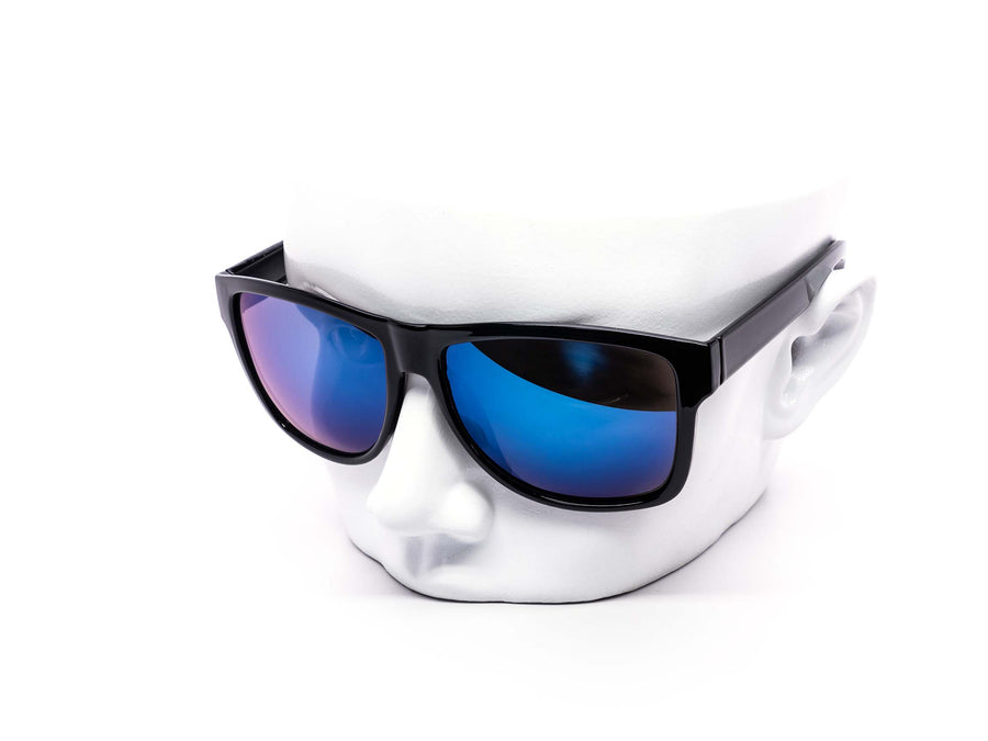 12 Pack: Oversized Outlaw Rider Assorted Mirror Wholesale Sunglasses