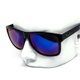 12 Pack: Kush All-black Burnt Mirror Rider Wholesale Sunglasses