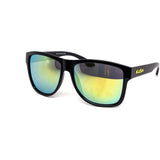 12 Pack: Kush All-black Burnt Mirror Rider Wholesale Sunglasses