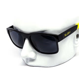 12 Pack: Kush Square Colorful Temple Tipped Wholesale Sunglasses with Pouch