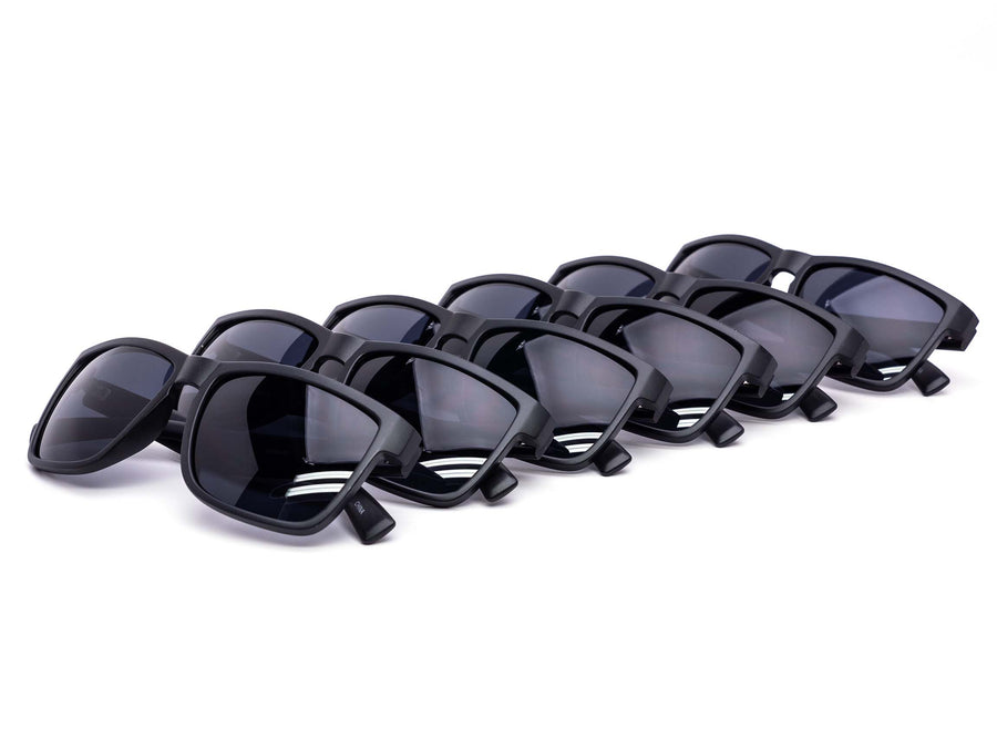 12 Pack: Kush All-black Matte Daily Urban Wholesale Sunglasses
