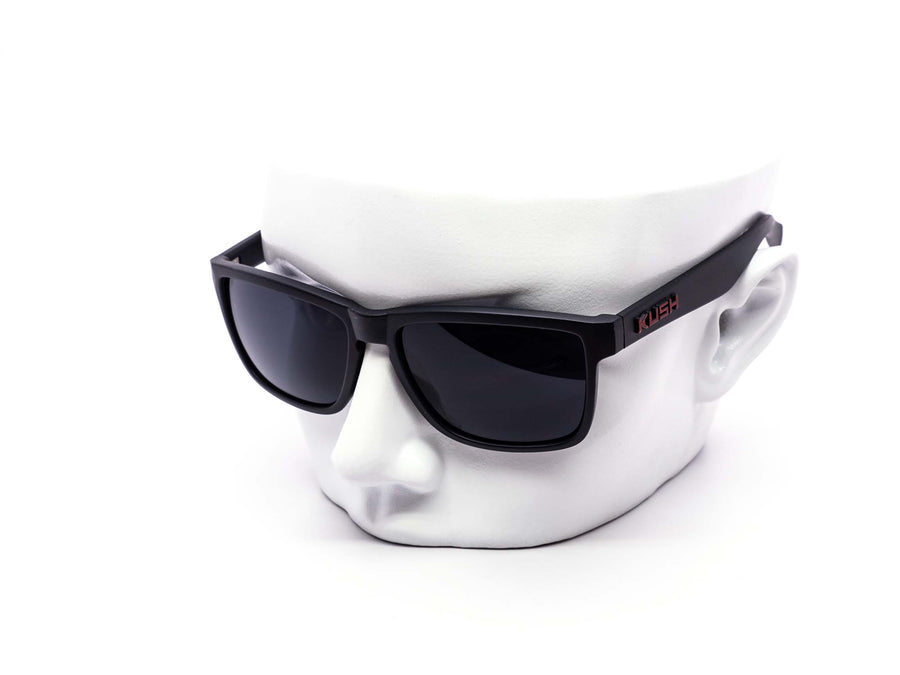 12 Pack: Kush All-black Matte Daily Urban Wholesale Sunglasses