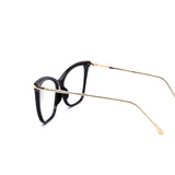 12 Pack: All Black Gold Cat Eye Clear Wholesale Eyeglasses
