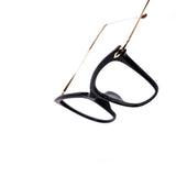 12 Pack: All Black Gold Cat Eye Clear Wholesale Eyeglasses