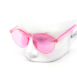 12 Pack: Rimless Full Polycarbonate Color Wholesale Sunglasses