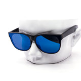 12 Pack: Minimalist Gold Accent Color Mirror Wholesale Sunglasses