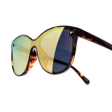 12 Pack: Round Oversized Triangle Accent Mirror Wholesale Sunglasses