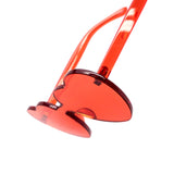 12 Pack: Heart Polycarbonate Full Color Wholesale Sunglasses