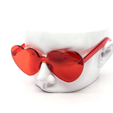 12 Pack: Heart Polycarbonate Full Color Wholesale Sunglasses