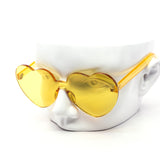 12 Pack: Heart Polycarbonate Full Color Wholesale Sunglasses