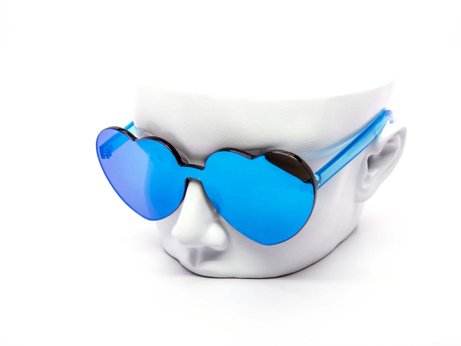 12 Pack: Solo Heart Assorted Color Mirror Wholesale Sunglasses