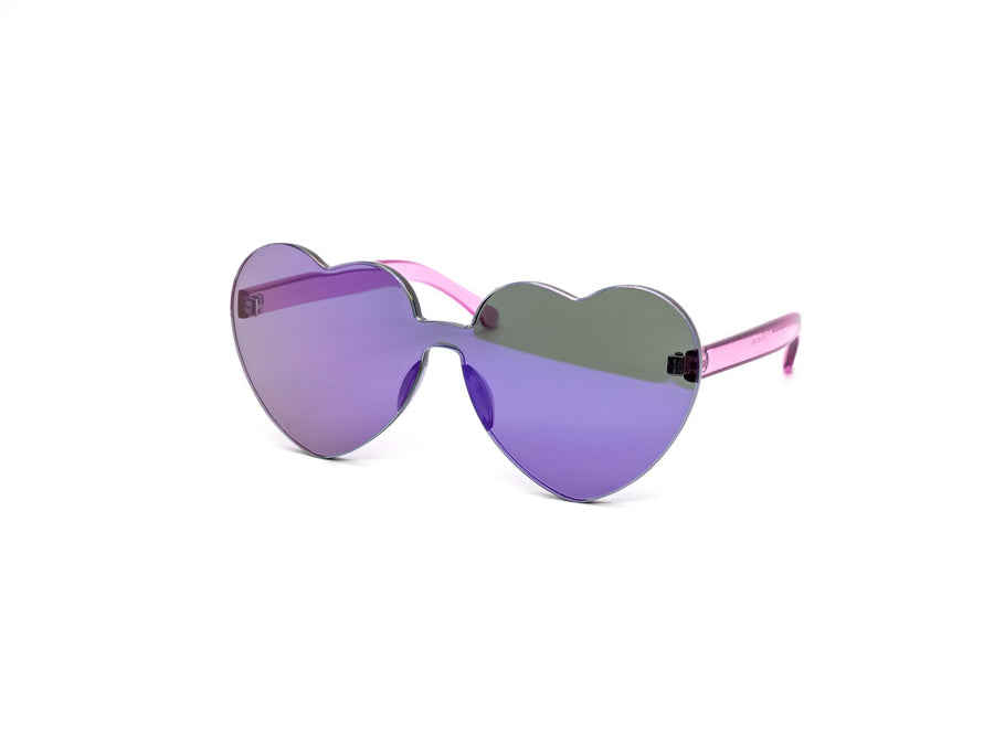 12 Pack: Solo Heart Assorted Color Mirror Wholesale Sunglasses