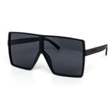 12 Pack:  Oversized Black Kush Square Wholesale Sunglasses