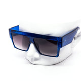 12 Pack: Oversized Luxurious Flat-top Chunky Gradient Wholesale Sunglasses