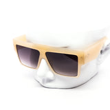 12 Pack: Oversized Luxurious Flat-top Chunky Gradient Wholesale Sunglasses