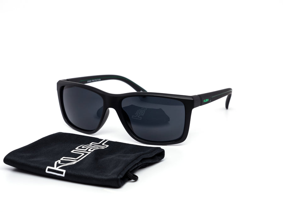 12 Pack: Kush Rebel Metallic Logo Matte Finish Wholesale Sunglasses