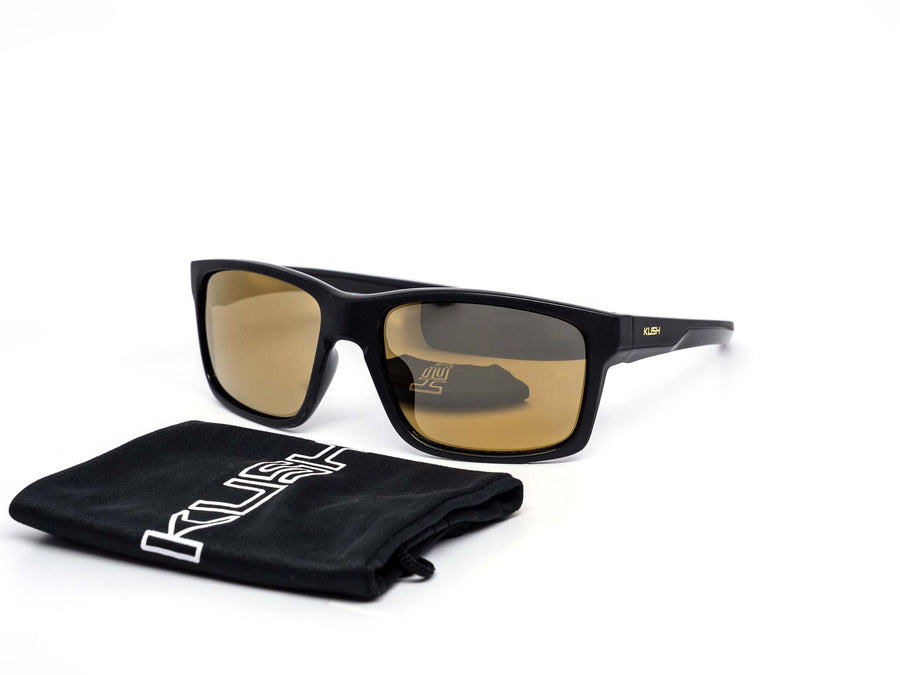 12 Pack: Kush Sports Metallic Logo Straight Temple Wholesale Sunglasses