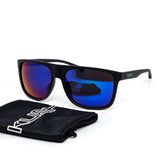 12 Pack: Kush Rebel Laser Etched Logo All Black Mirror Wholesale Sunglasses