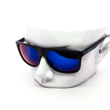 12 Pack: Kush Rebel Laser Etched Logo All Black Mirror Wholesale Sunglasses