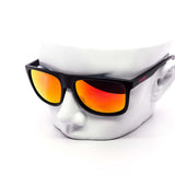 12 Pack: Kush Rebel Laser Etched Logo All Black Mirror Wholesale Sunglasses