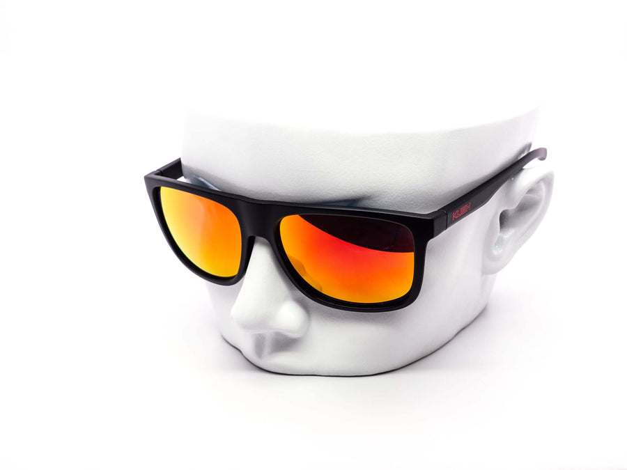 12 Pack: Kush Rebel Laser Etched Logo All Black Mirror Wholesale Sunglasses