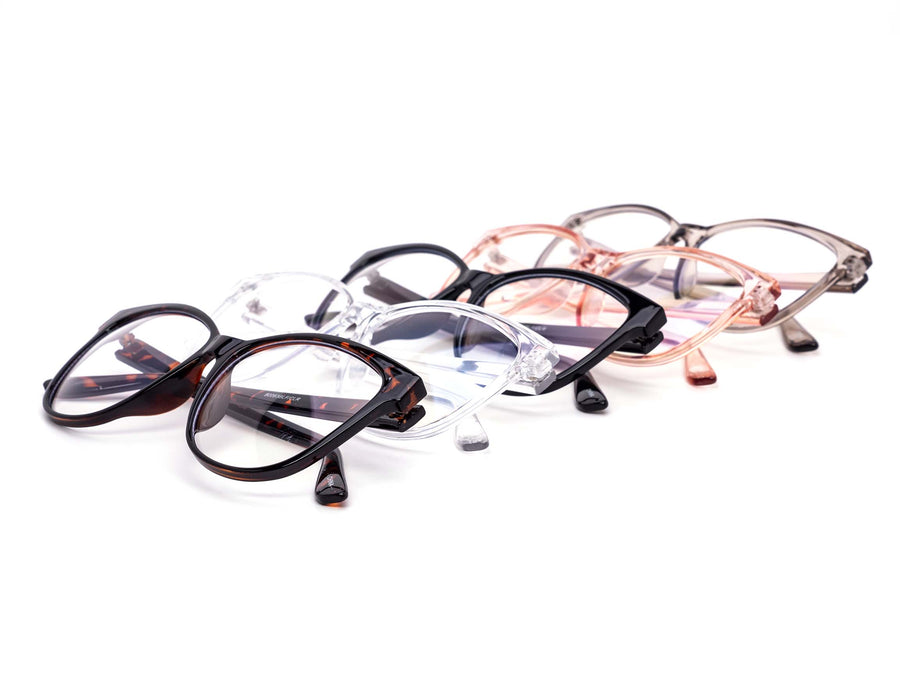 12 Pack: Modern Round Cateye Blue Light Filter Wholesale Glasses