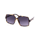 12 Pack: Modern Classy Oversized Trapezoid Gold Accent Wholesale Sunglasses