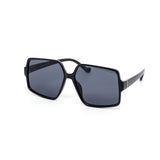 12 Pack: Modern Classy Oversized Trapezoid Gold Accent Wholesale Sunglasses