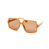 12 Pack: Modern Classy Oversized Trapezoid Gold Accent Wholesale Sunglasses