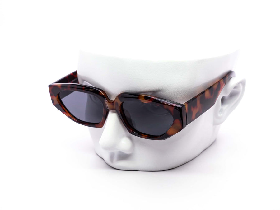 12 Pack: Heron Chunky Hexagonal Round Fashion Wholesale Sunglasses