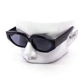 12 Pack: Heron Chunky Hexagonal Round Fashion Wholesale Sunglasses