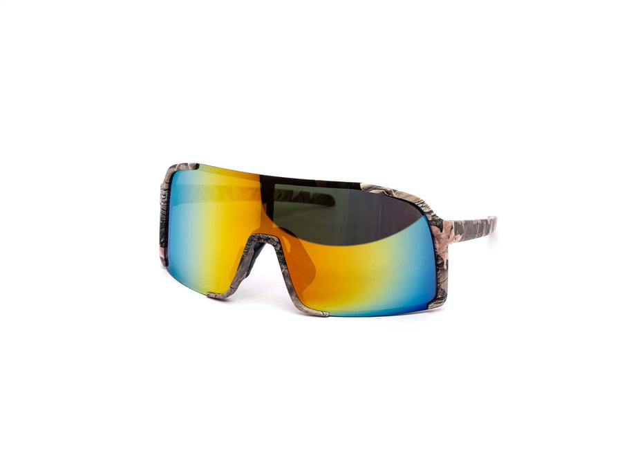 12 Pack: Streamline Sport Camouflage Burnt Mirror Wholesale Sunglasses
