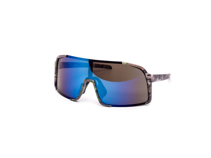 12 Pack: Streamline Sport Camouflage Burnt Mirror Wholesale Sunglasses