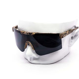 12 Pack: Oversized Minimalist Camouflage Sports Wholesale Sunglasses