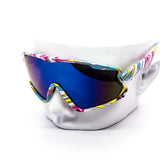 12 Pack: Full Frame Sports Toon Camo Burnt Mirror Wholesale Sunglasses