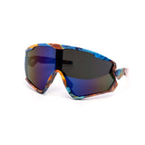 12 Pack: Full Frame Sports Toon Camo Burnt Mirror Wholesale Sunglasses