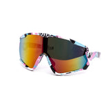 12 Pack: Full Frame Sports Toon Camo Burnt Mirror Wholesale Sunglasses