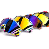 12 Pack: Full Frame Sports Toon Camo Burnt Mirror Wholesale Sunglasses