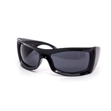 12 Pack: Oversized Raven Full Wrap Wholesale Fashion Sunglasses