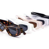 12 Pack: Unique Concave Chunky Cateye Wholesale Fashion Sunglasses