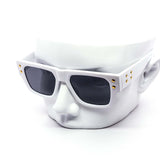 12 Pack: Trendy Chunky Studded Square Gradient Wholesale Sunglasses